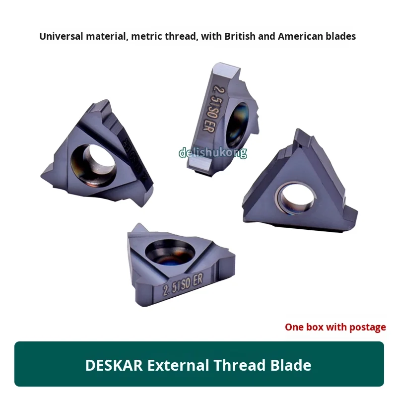 For CNC Threading Inserts 16Er Ag60 Ag55 1.0Iso 1.5Iso-3.0Iso Lda Turning Tool 75HRC 6.2mm Hole Diameter