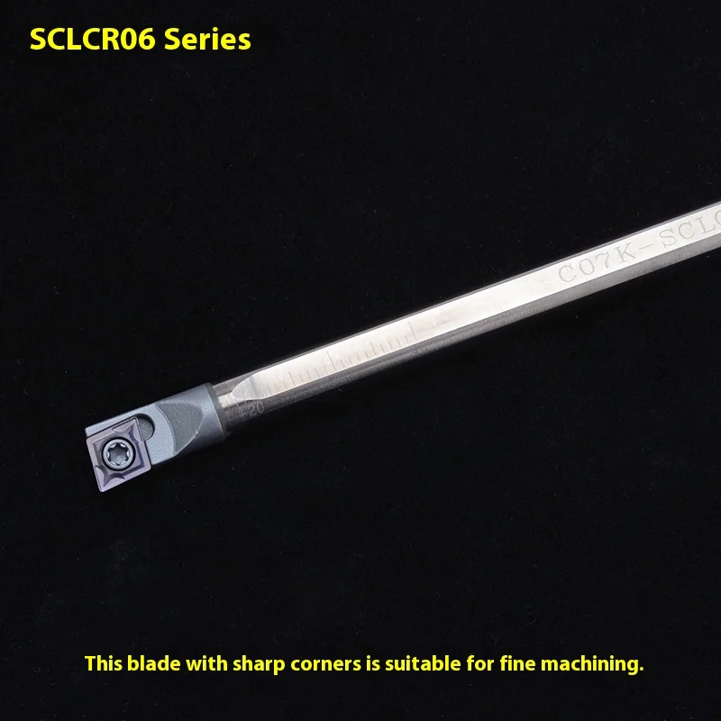 SENBIDA Tungsten Steel Anti-Seismic Turning Tool Holder Model C07K/C08K Stubr06 Swubr06 Sclcr04 06 Sdqcr07 92 Hardness 7/8mm