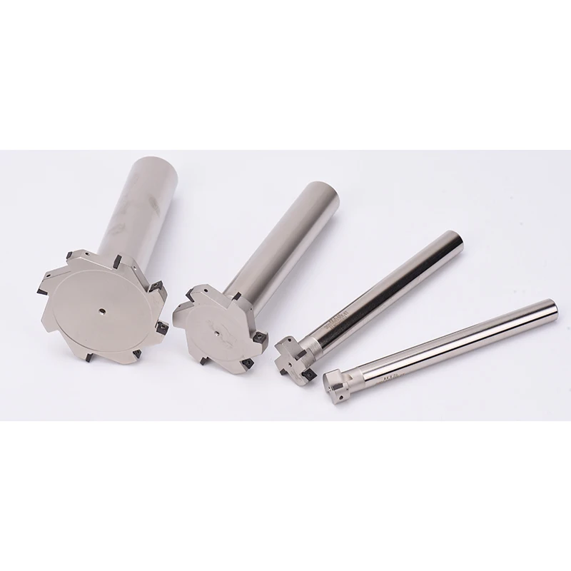 CNC T-Slot Milling Cutter with Thick 2-Flute 4-Flute 6-Flute 8-Flute Three-Sided Blades for Machining Center Shank Grooving HTS