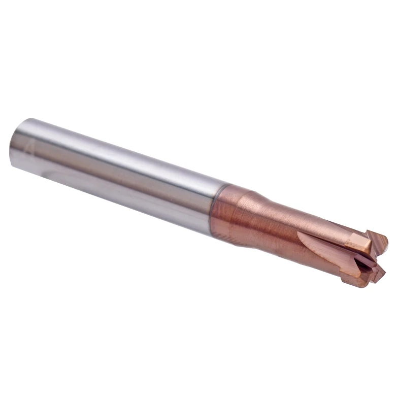 Powerful Skin Removal Weld Scar Quenching Fast Feed Milling Cutter OEM Titanium Aluminum Nitride Coated 45HRC Hardness 3-Year