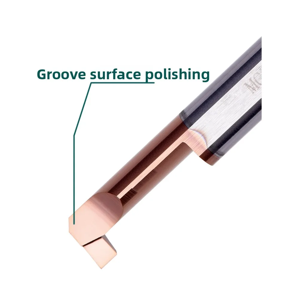 KEUE CNC Small Diameter Slot Cutter MGR2.9/3.9 Integral Carbide Material Grooving Cutter 2 Flutes Precision 0.001mm