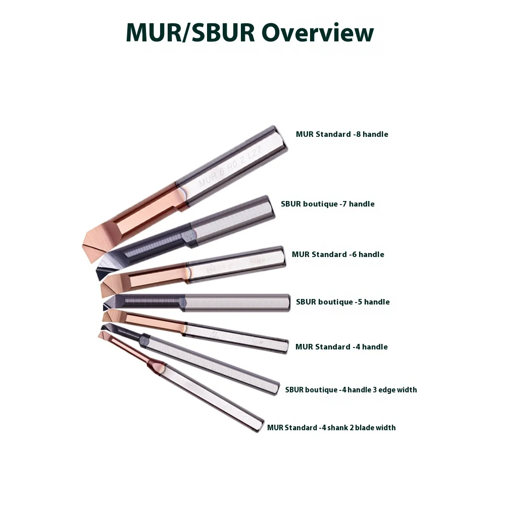 SBUR6 MUR4 Solid Tungsten Steel Boring Tool Bar with 90 Flats Wood Cutting 3/4in Diameter 2 Flutes