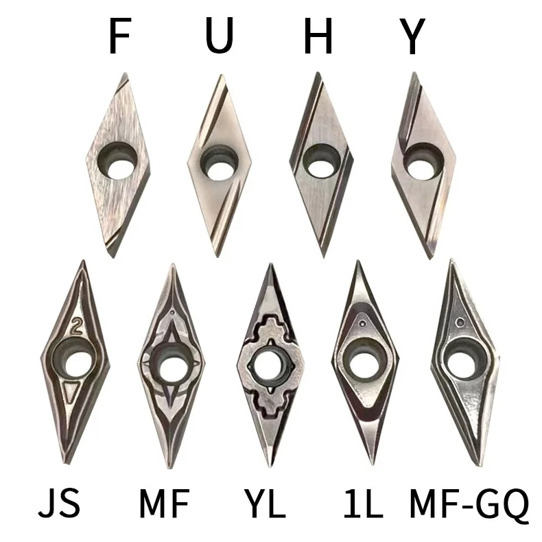 35 Degree VBGT110302R-Y/110304/01L-Y PR930 TN60 Moving Machine Turning Blade OEM Titanium Aluminum Nitride Coated 45HRC