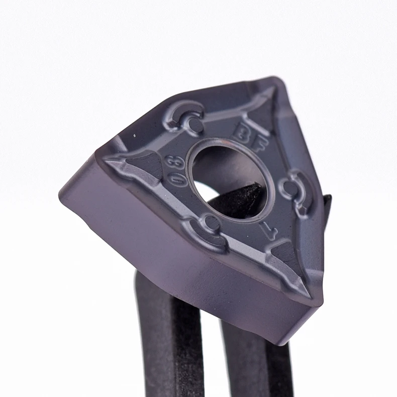 KEUE Chip Breaking Blade WNMG080404-BF 080408 KM242K 10 Pieces Bright