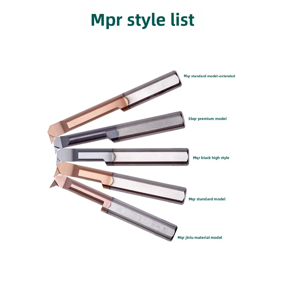 Small Diameter Tungsten Steel Single-Head Profiling Turning Tool Mqr 6R0.2 L22 47&deg; Angle Internal Boring Tool