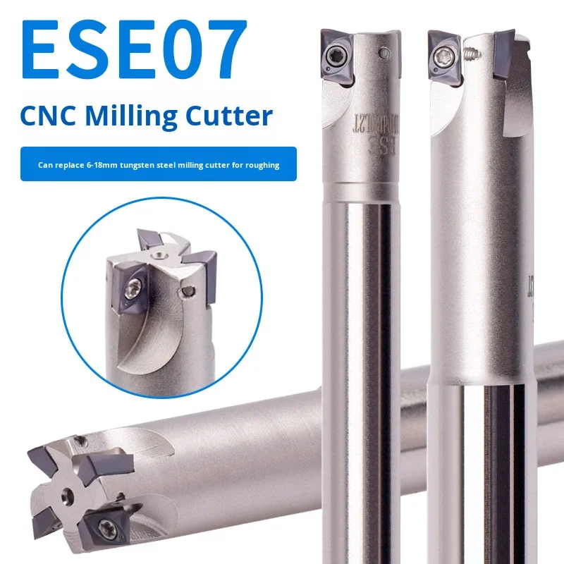 ESE Milling Cutter Shank Replacement Coated Tungsten Steel CNC 8-16mm Double Edge JDMT070208R JDMT070204R Hardened