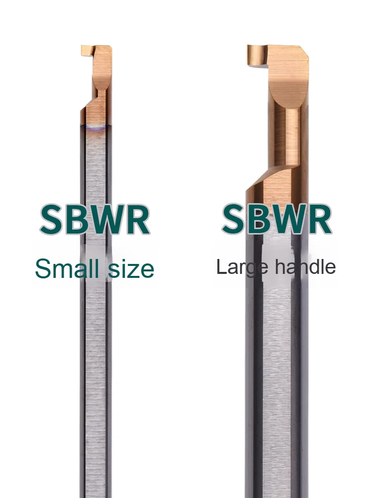Shockproof Carbide High Precision 2-Flute Internal Grooving Cutter KT40 for CNC Lathe-SBWR Small Hole Boring Tool