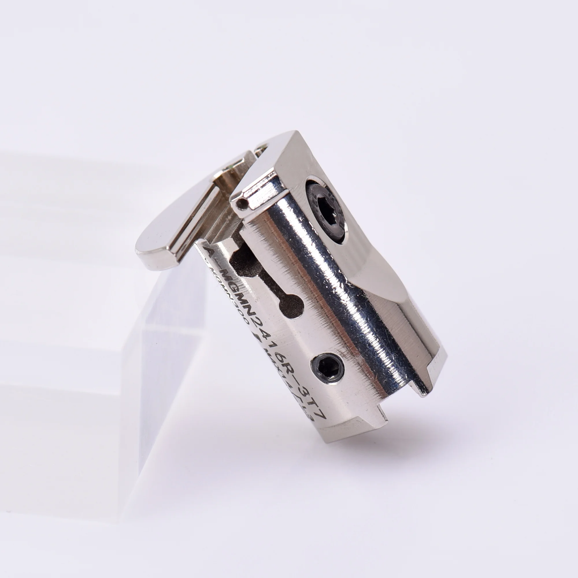 KEUE CNC HRC60 Internal Cooling Square Grooving Tool Holder MGIVR/MGIVL A-MGMN Interchangeable Head Split Tool 10mm Blade