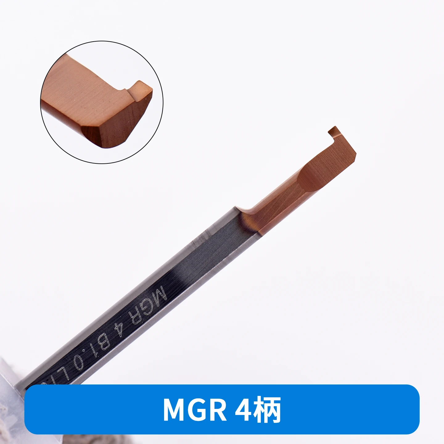 KEUE CNC Tungsten Steel Coated Small Diameter Internal Grooving Slotting Cutter Tungsten Steel Shank H6 Precision Right Hand