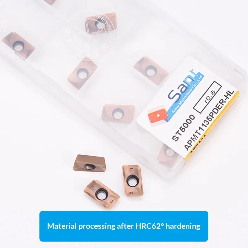 Dalian SANT High Hard Tungsten Steel Milling Insert HRC62 APMT1135PDER-H1 APMT1135PDER-HL ST5000