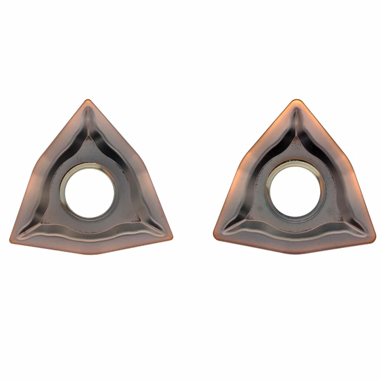 Zhuzhou Blade Stainless Steel WNMG080408-EF 080404 YBG205 OEM TiAlN Coated 45HRC External Turning Tool for TURNING CENTER