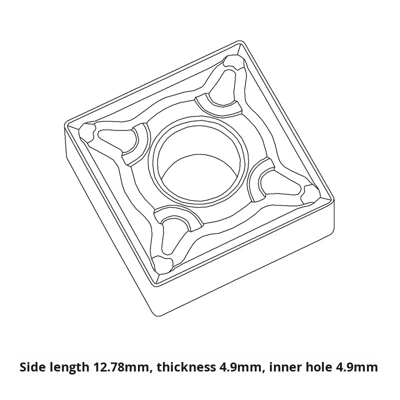 Stainless Steel Square CNC Machine Blade 6-Sided SNMG120408-BM SNMG120408-MS KM3325