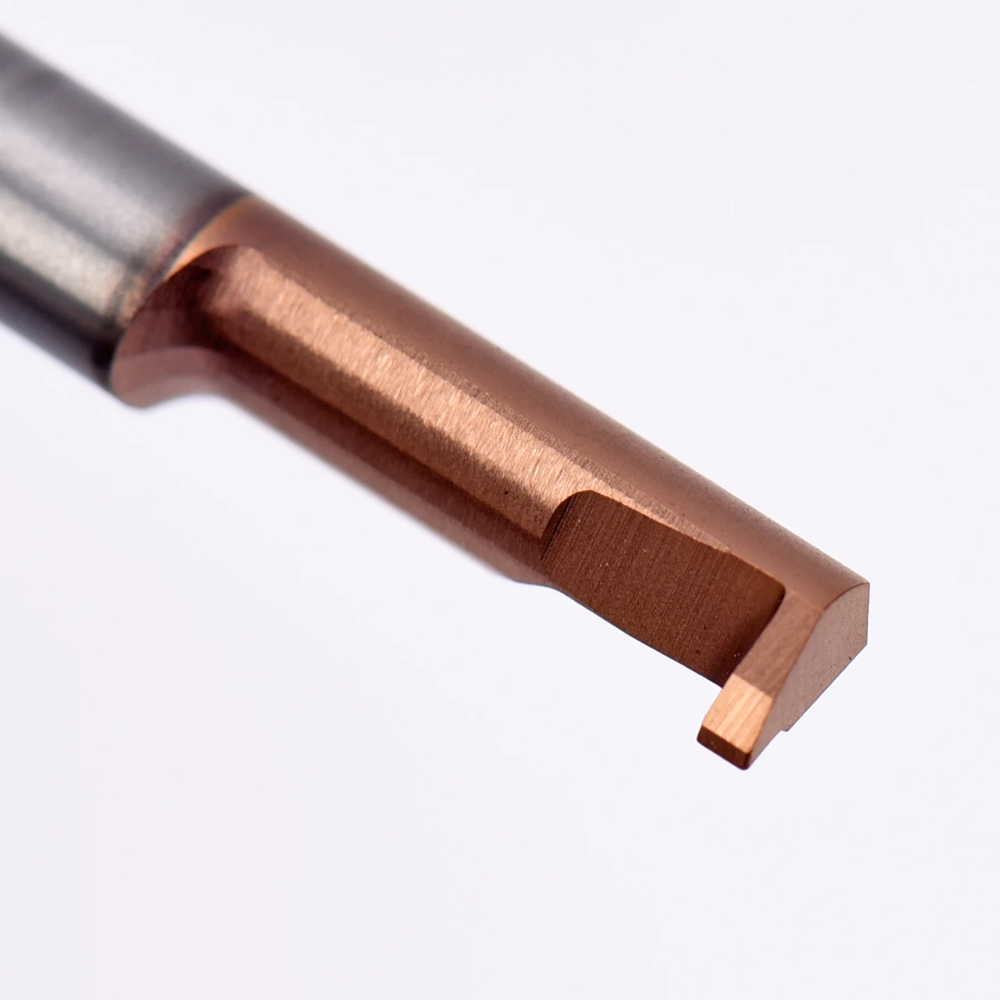 KEUE CNC Tungsten Steel Coated Small Diameter Internal Grooving Slotting Cutter Tungsten Steel Shank H6 Precision Right Hand