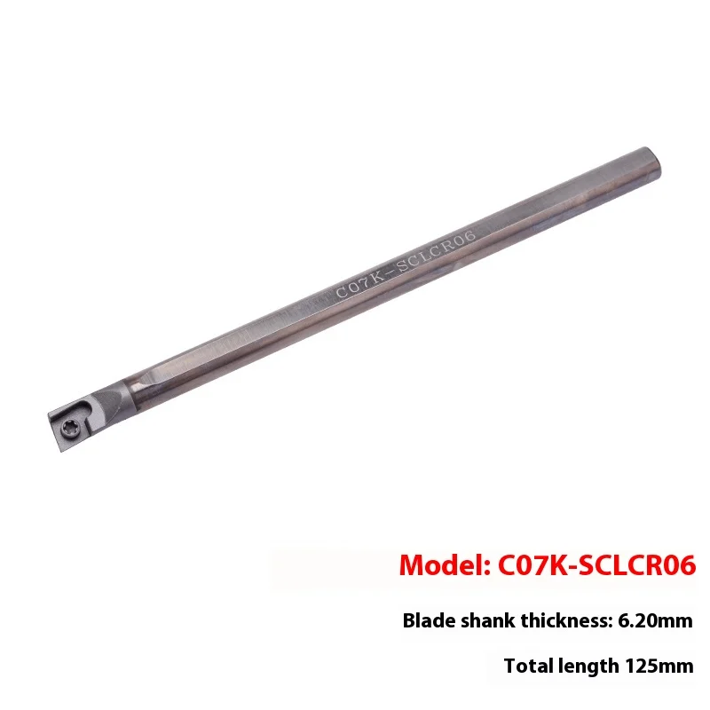SENBIDA Tungsten Steel Anti-Seismic Turning Tool Holder Model C07K/C08K Stubr06 Swubr06 Sclcr04 06 Sdqcr07 92 Hardness 7/8mm