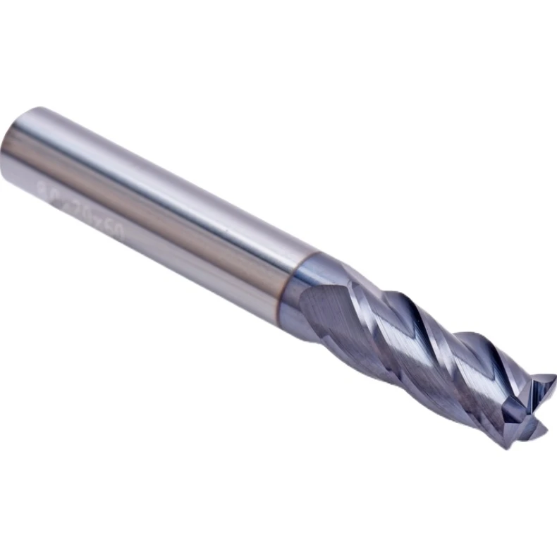 Replace UP210 UM-S4-4-11-4-50 Coated Hardened Common Steel With A Four-edge Flat-head Alloy End Mill