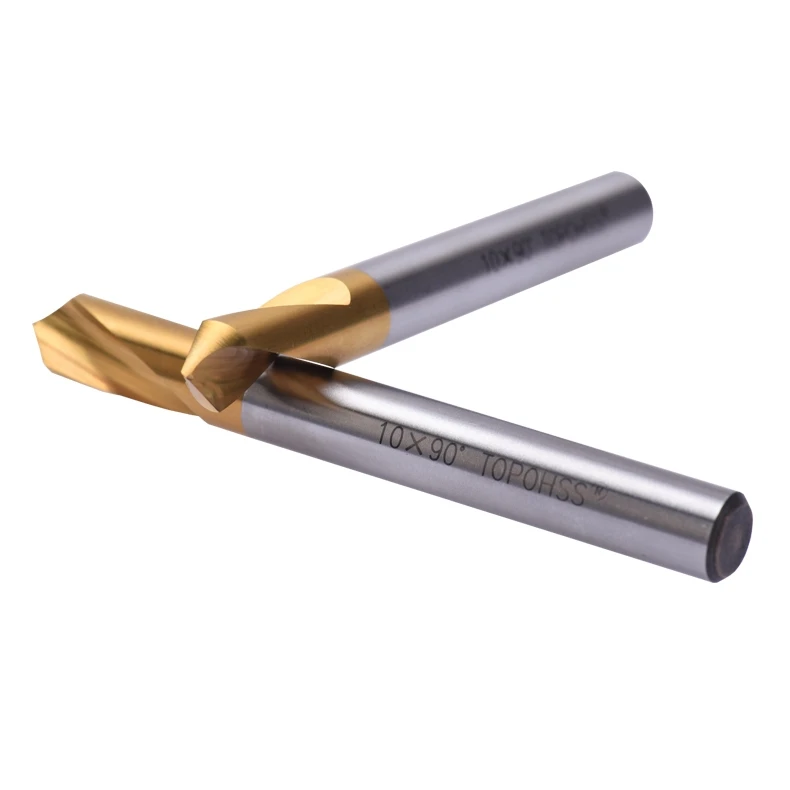 Cobalt-Plated Titanium 90-Degree Centering Annular Cutters Drill Positioning Fixed-Point Bit Chamfer for Magnetic Base Drills