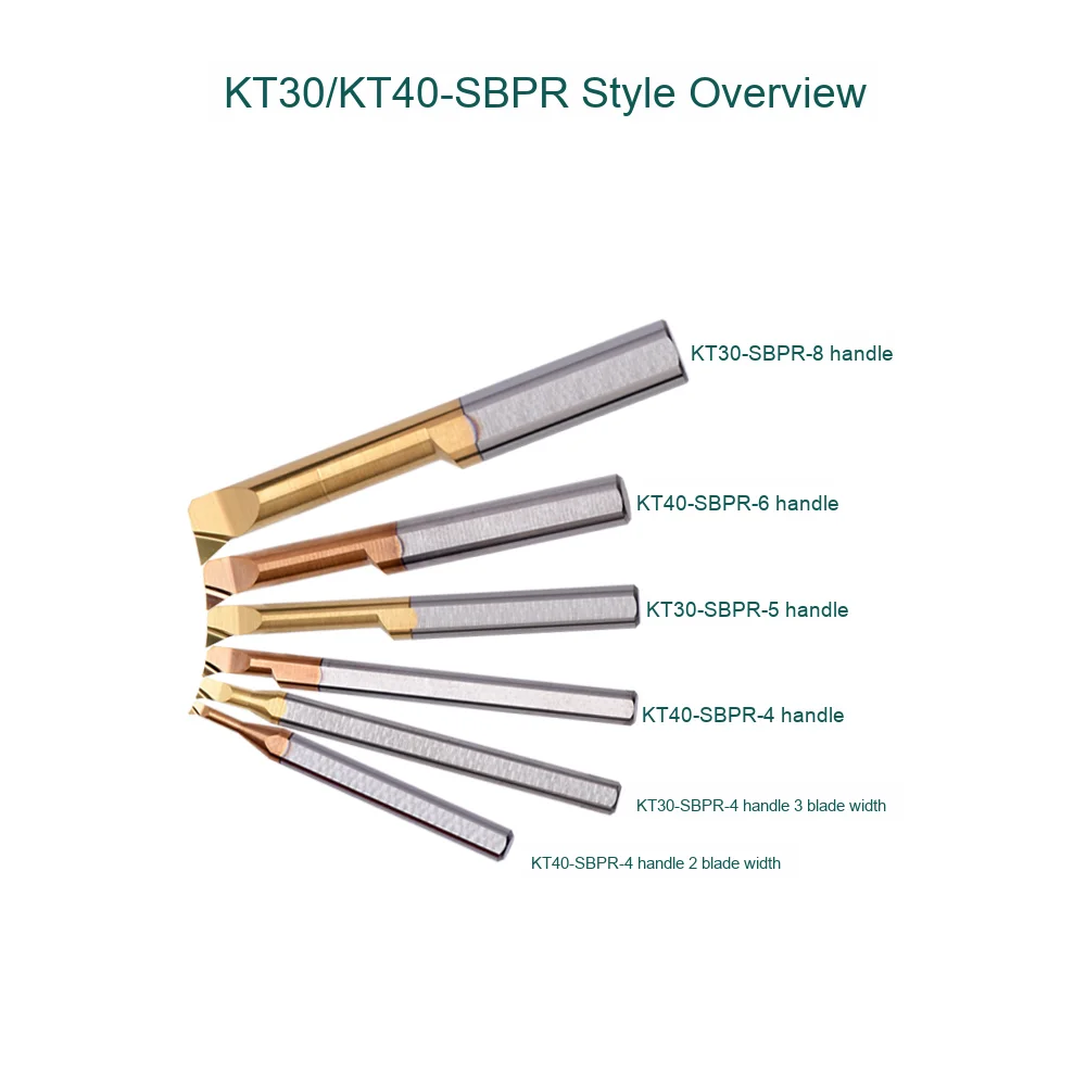Gold Coated Carbide Internal Boring Tool R0.1 - High Precision CNC Lathe Tool For Small Diameter Machining SBPR4 8L
