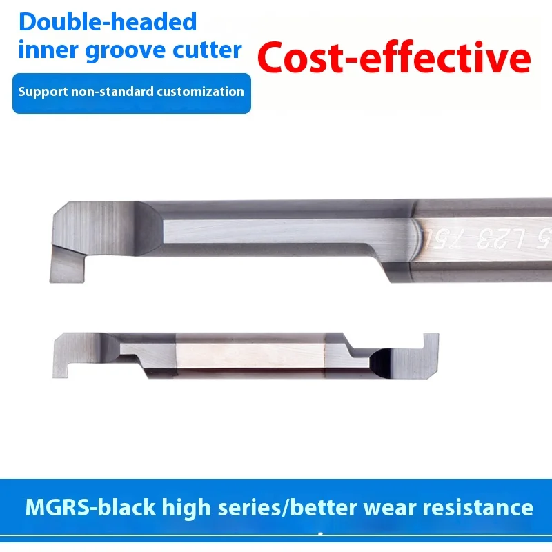 MGRS 6B2.0 L10 Double-Sided Carbide Inner Grooving Cutter Small Aperture Precision Boring Tool For Double-Head Applications