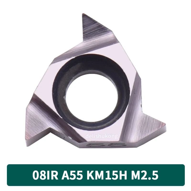 KEUE CNC Small Inner Hole Internal Thread Tooth Blade 08IR 08NR A55 A60 1.0ISO Stainless Steel 3-Year Warranty