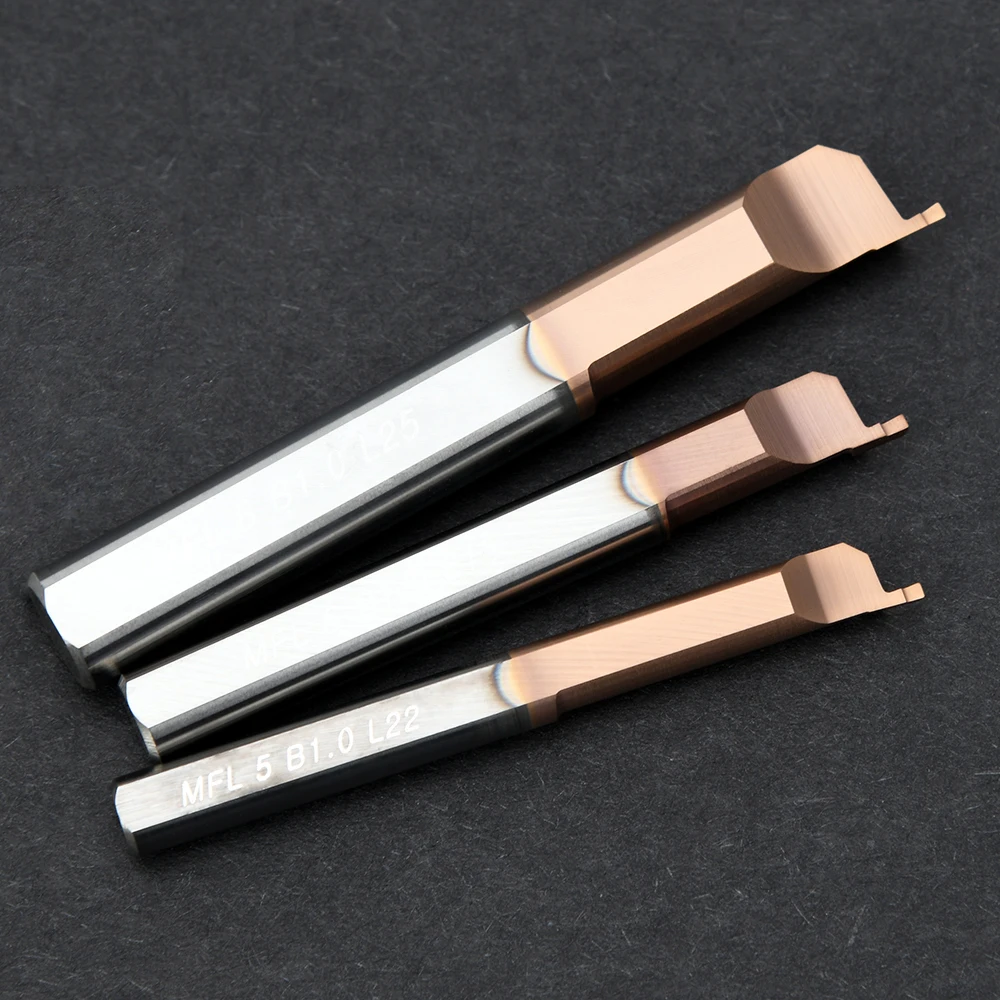 High-Precision Small Diameter Cutting Set MFL 6B2.0 Boring Bar & 4B1 Grooving Tool With Tungsten Alloy Coating for Metalworking