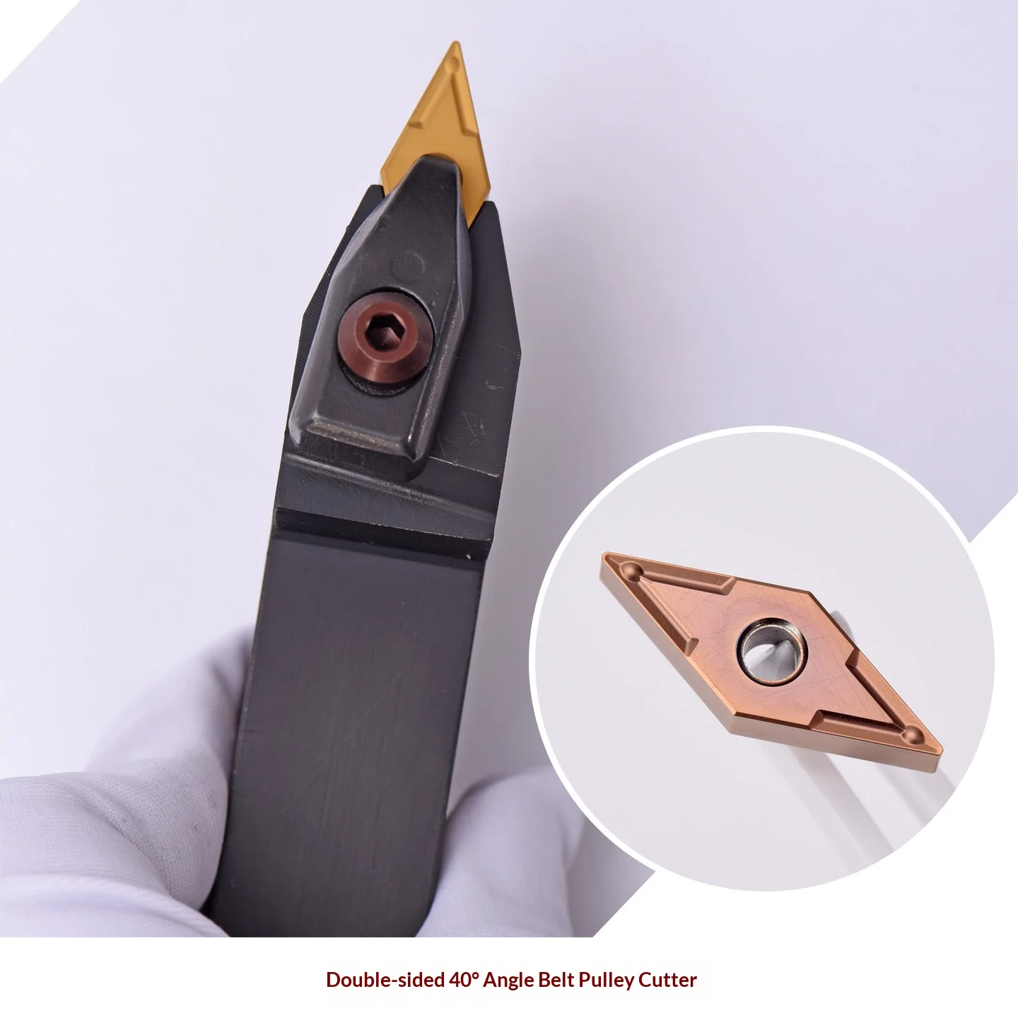 KEUE CNC 40-Degree Sharp-Edge CrN Finishing Belt Pulley Blade VNMG160404-40 KM230 3-Year Warranty OBM/ODM Customization
