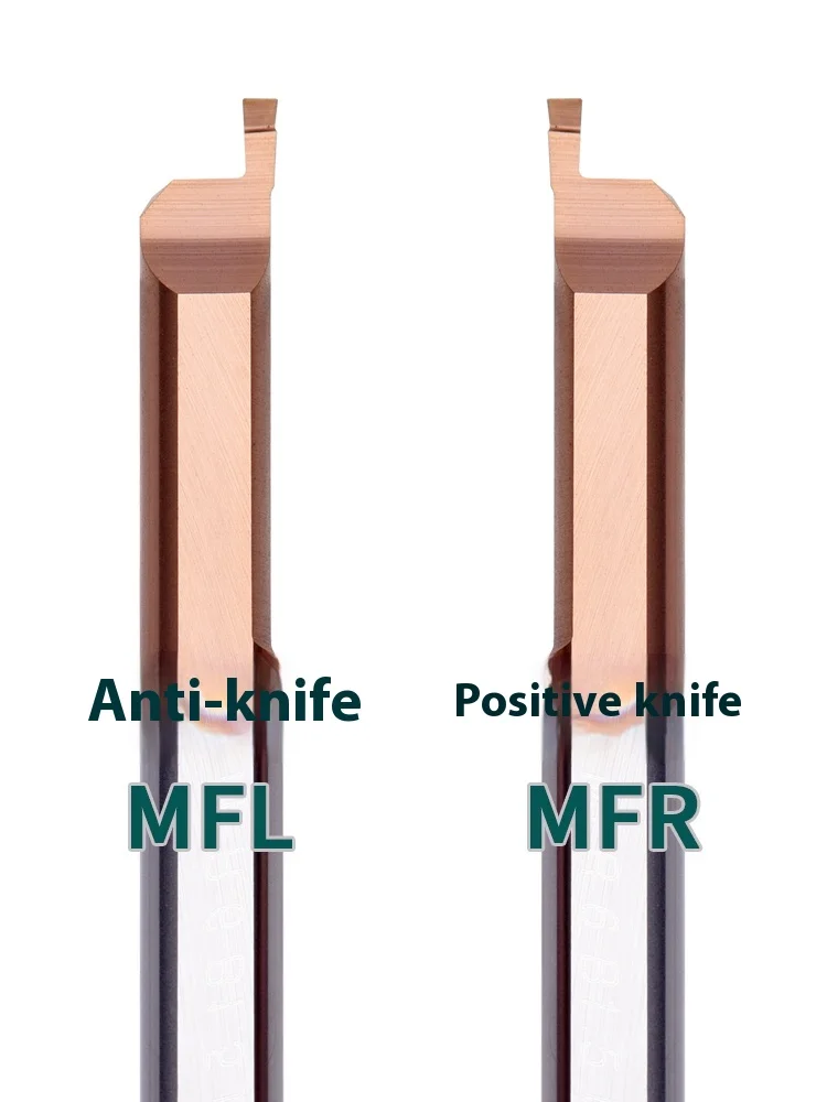 KEUE CNC MFR 5B1.5 L22 Micro Carbide 2-Flute Grooving Cutter | 1.5mm Diameter CNC Tool for End Face Boring