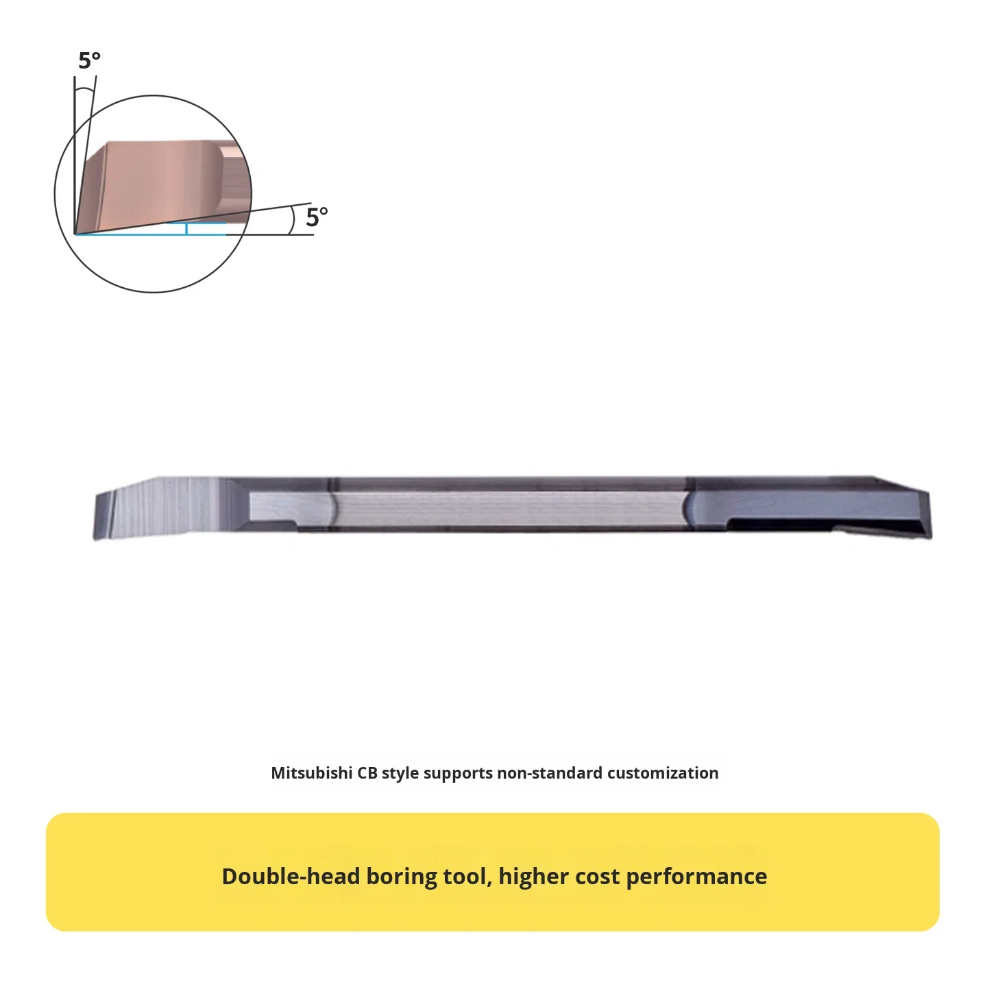 CB04RS-02-50 RS-02-50 Double-Head Boring Tool Small Hole Tool Supports Non-Standard Customization KEUE CNC 3-Year Warranty China