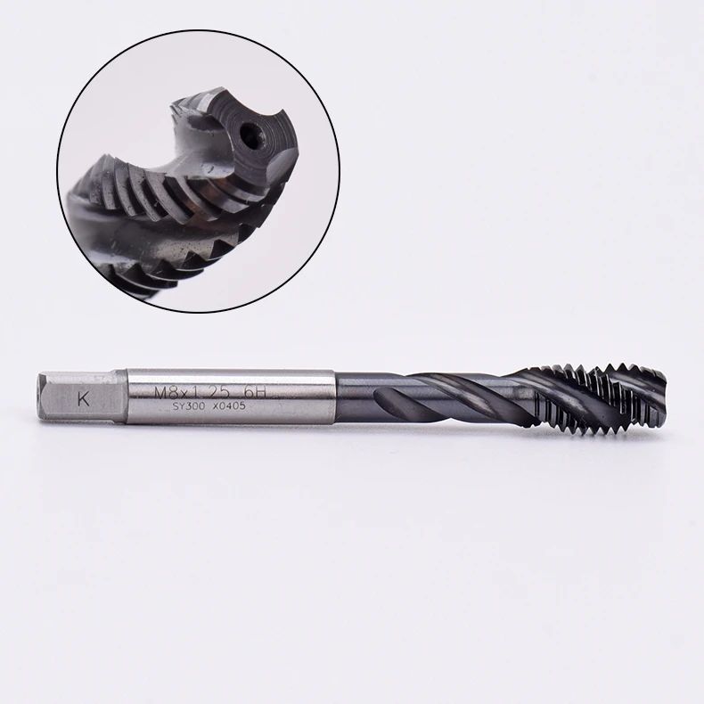 Machining Center Taps M3 M4 M5 M6 M8 M10 Helical Tips Die Tin Coated