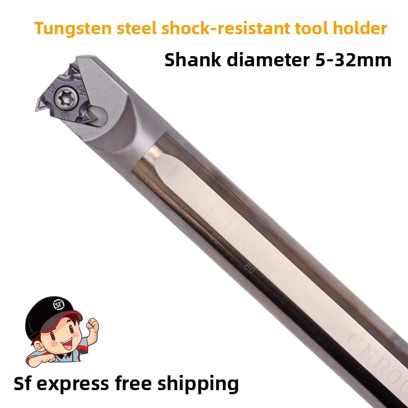 CNR0010K11/0012M11/0016Q16/0008K08/0020R16 Tungsten Steel Internal Tool Holder HRC83 for CNC Lathe Machine Hardened Steel/Cast
