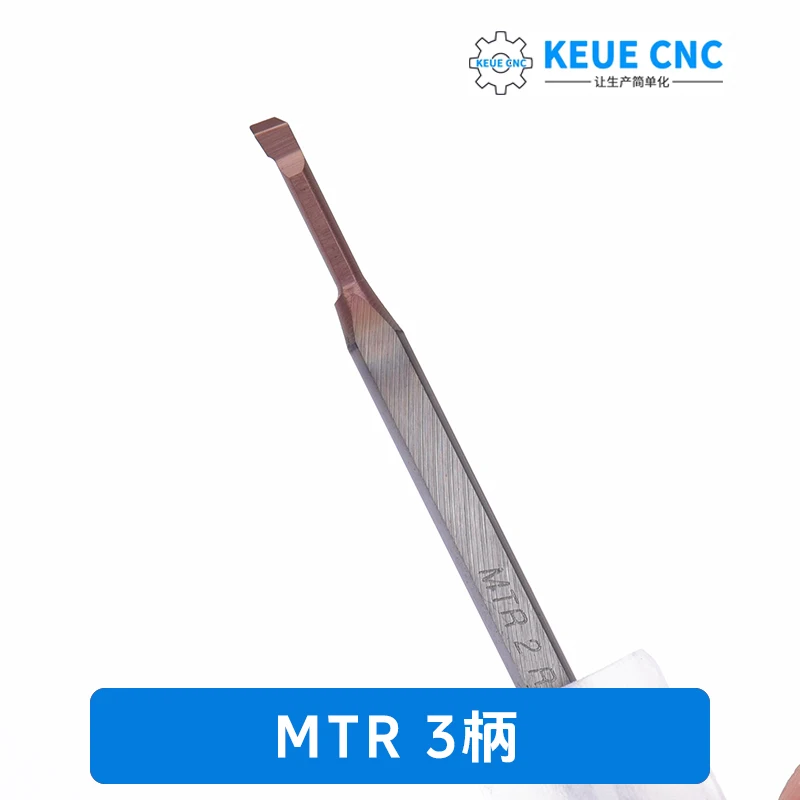 KEUECNC Precision Small Aperture Boring Tool 3R0.1 L15 Tungsten Steel Inner Hole Bar for CNC Machining