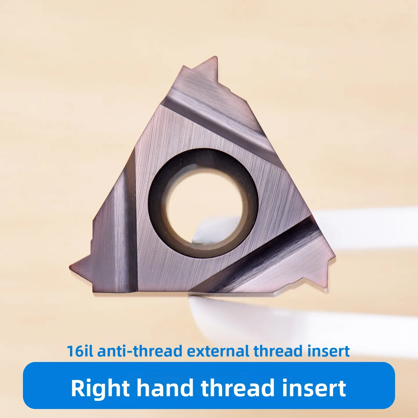 KEUE CNC Right-Hand Reverse Thread Triangle External Thread Insert PVD CVD Coated 16Il1.0Iso 1.5Iso 2.0Iso 2.5Iso 3.0Sio for