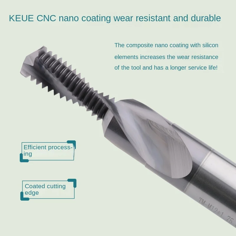 Carbide Altin 45HRC Horizontal Milling Machine Colorful Thread Milling Cutter ODM Customizable 3 Flutes Multifunctional