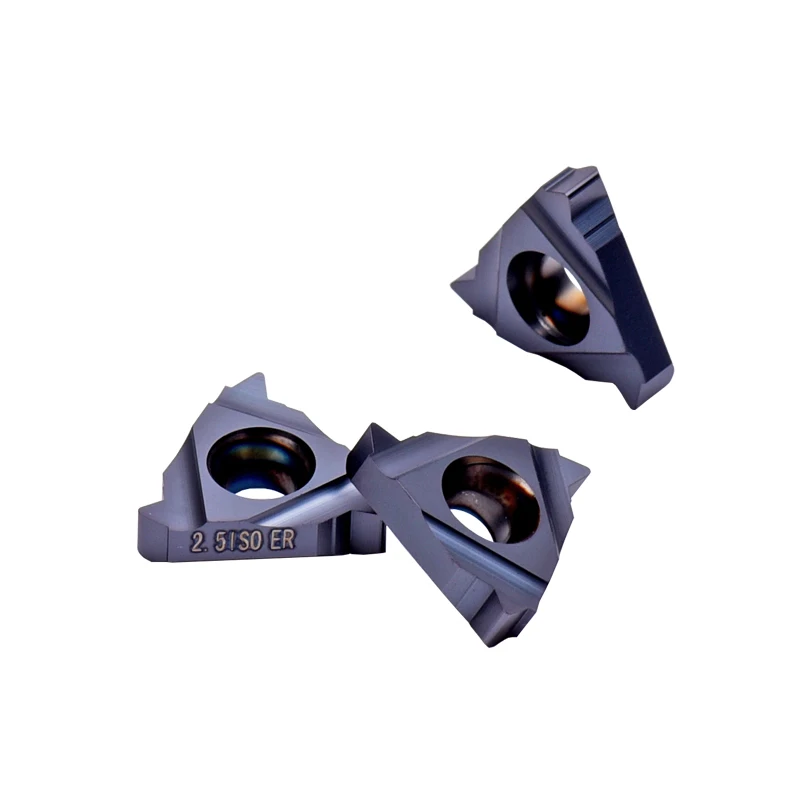For CNC Threading Inserts 16Er Ag60 Ag55 1.0Iso 1.5Iso-3.0Iso Lda Turning Tool 75HRC 6.2mm Hole Diameter