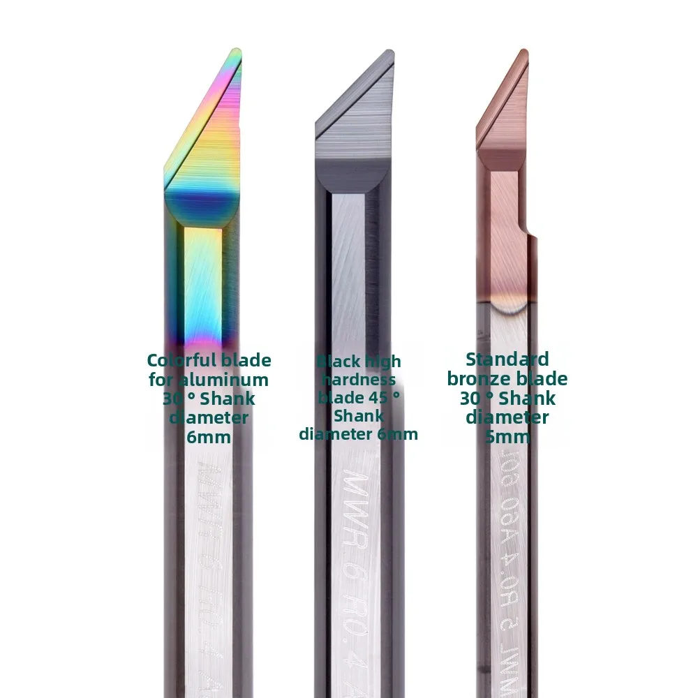 MWR Solid Tungsten Steel Micro Small Diameter Internal Hole Cutter Boring Tools with Chamfer for Internal Hole Cutting