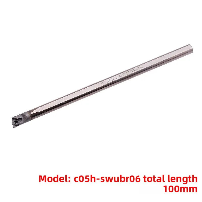 MCKINLEY Small Diameter Tungsten Steel CNC Tool Holder HRC 60HRC 1/4in Blade & Hole Shockproof Boring Turning Tool