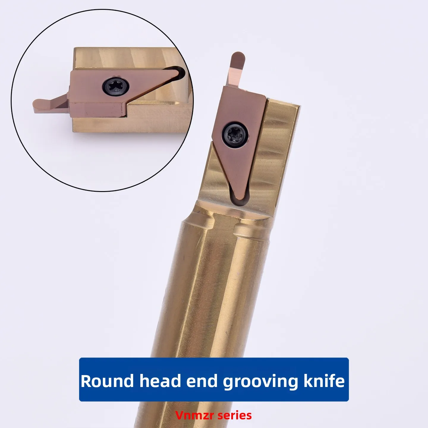 KEUE CNC Arc Face Grooving Blade VNMZR for Face Grooving Machine Sizes R0.5 R0.75 R1.0 R1.25 Altin Coated HRC45-49 Turning Tool