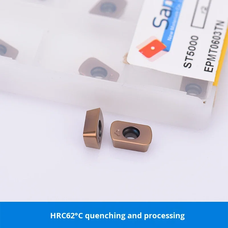 Dalian SANT High Hardness Tungsten Steel Milling Cutter HRC62 EPMT0603TN ST5000 ODM 3 Years Warranty