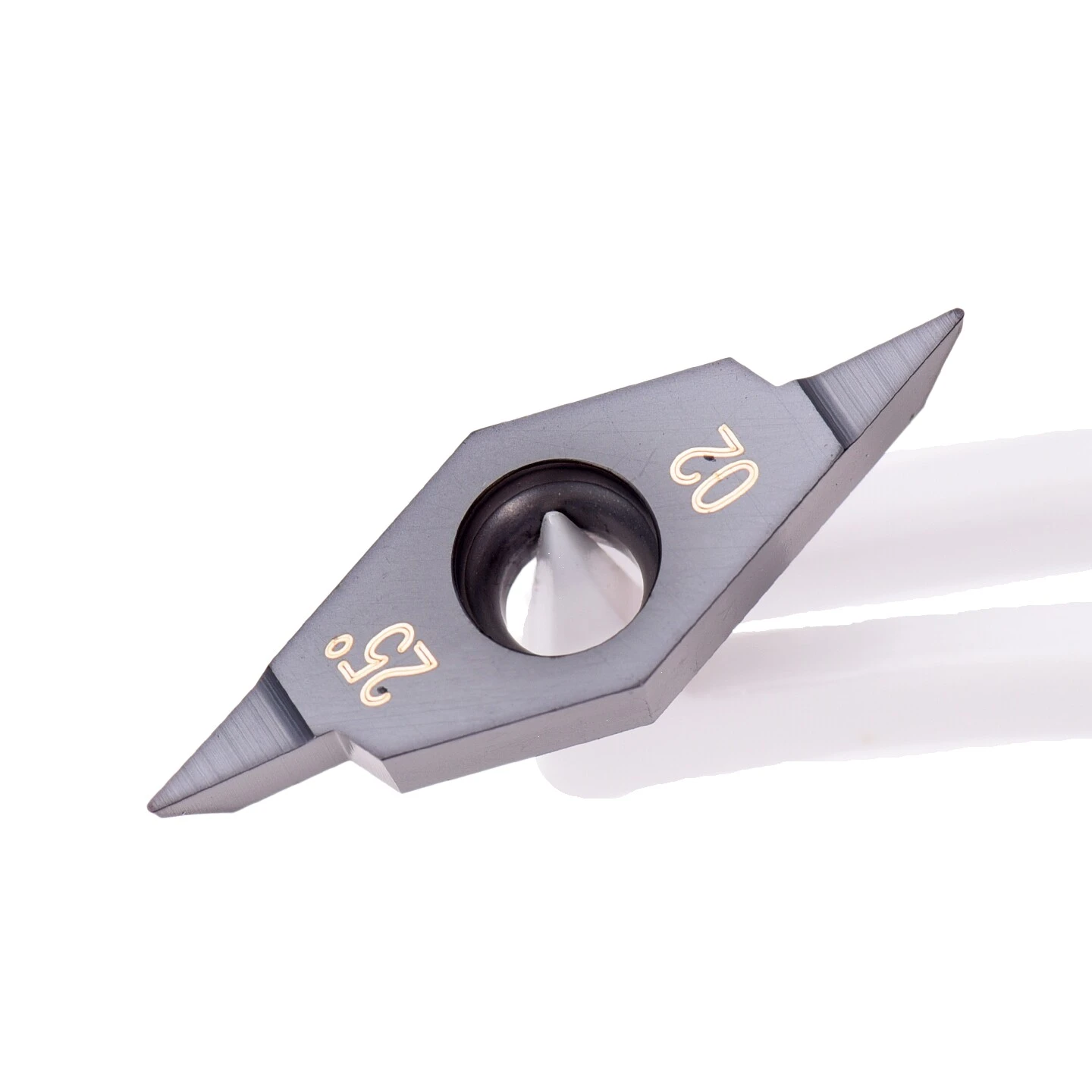CNC Indexable Carbide Turning Inserts VCGT160402 VCGT160404, 25&deg; Tip Angle R24 R25/L25 Grade KM241 for Precision Profile Machining