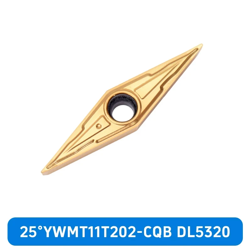 25 Degree CNC V-Pulley Grooving Carbide Inserts YWGT11T202-CQB YWGT11T204-CQB YWMT11T202-CQB YWMT11T204-CQB for V Belt Pulley Machining