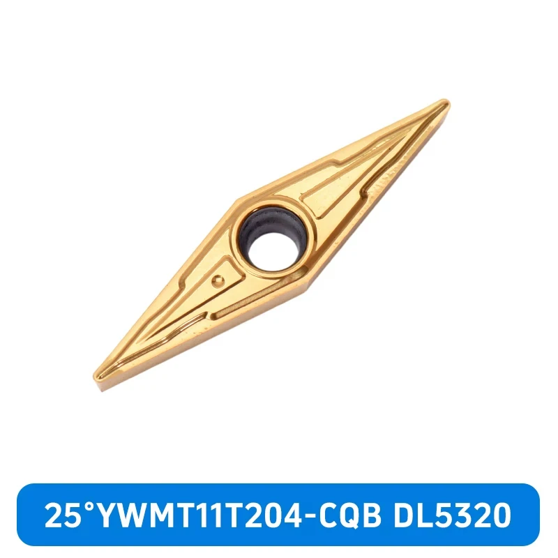 25 Degree CNC V-Pulley Grooving Carbide Inserts YWGT11T202-CQB YWGT11T204-CQB YWMT11T202-CQB YWMT11T204-CQB for V Belt Pulley Machining