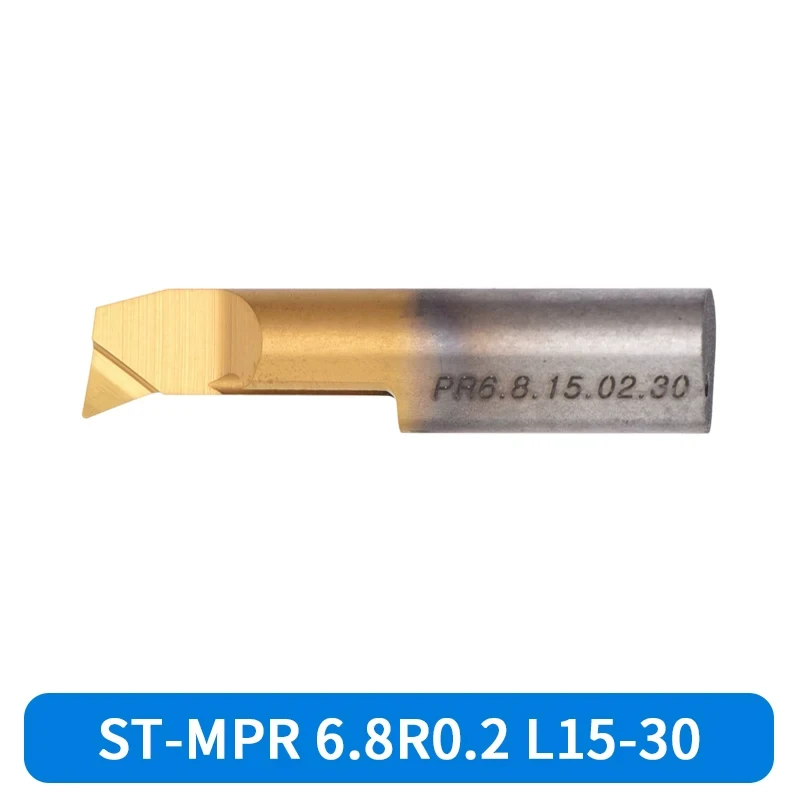 Horn Style Solid Carbide Small Bore Boring Tool SD-MPR 6R0.2 L15 30, Through Internal Coolant Small Diameter Internal Turning Tool