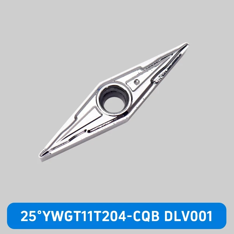 25 Degree CNC V-Pulley Grooving Carbide Inserts YWGT11T202-CQB YWGT11T204-CQB YWMT11T202-CQB YWMT11T204-CQB for V Belt Pulley Machining