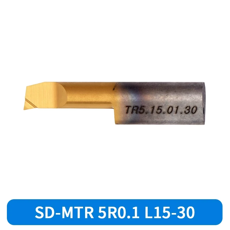 Horn Style Solid Carbide Small Bore Boring Tool, Through Coolant SD-MTR 5R0.2 L15 Internal Coolant Boring Bar