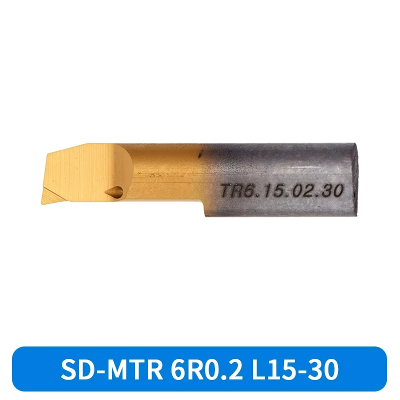 Horn Style Solid Carbide Small Bore Boring Tool, Through Coolant SD-MTR 5R0.2 L15 Internal Coolant Boring Bar