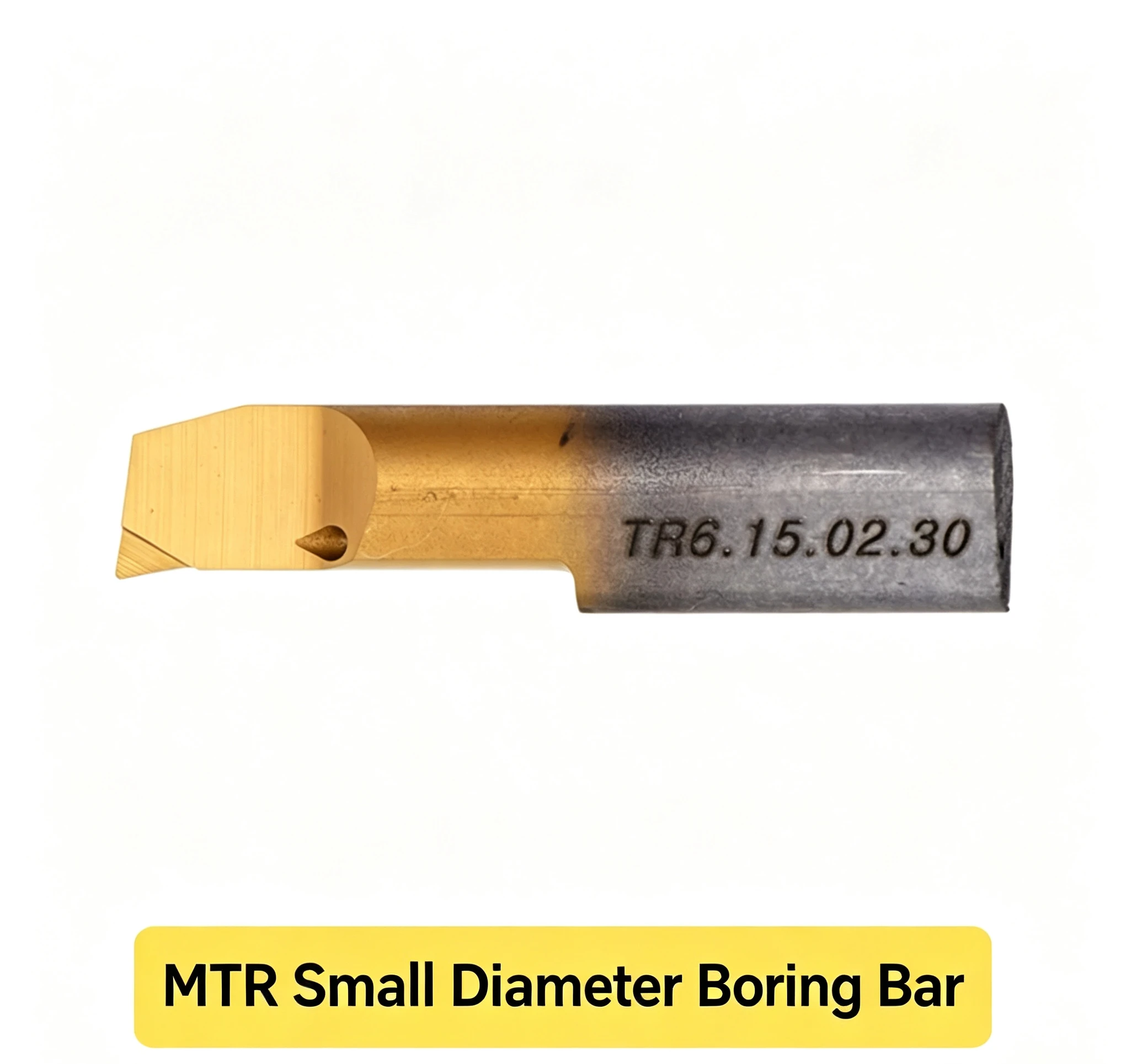 Horn Style Solid Carbide Small Bore Boring Tool, Through Coolant SD-MTR 5R0.2 L15 Internal Coolant Boring Bar