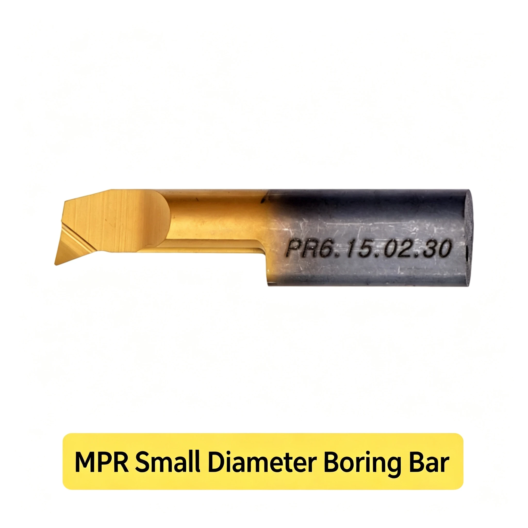 Horn Style Solid Carbide Small Bore Boring Tool SD-MPR 6R0.2 L15 30, Through Internal Coolant Small Diameter Internal Turning Tool