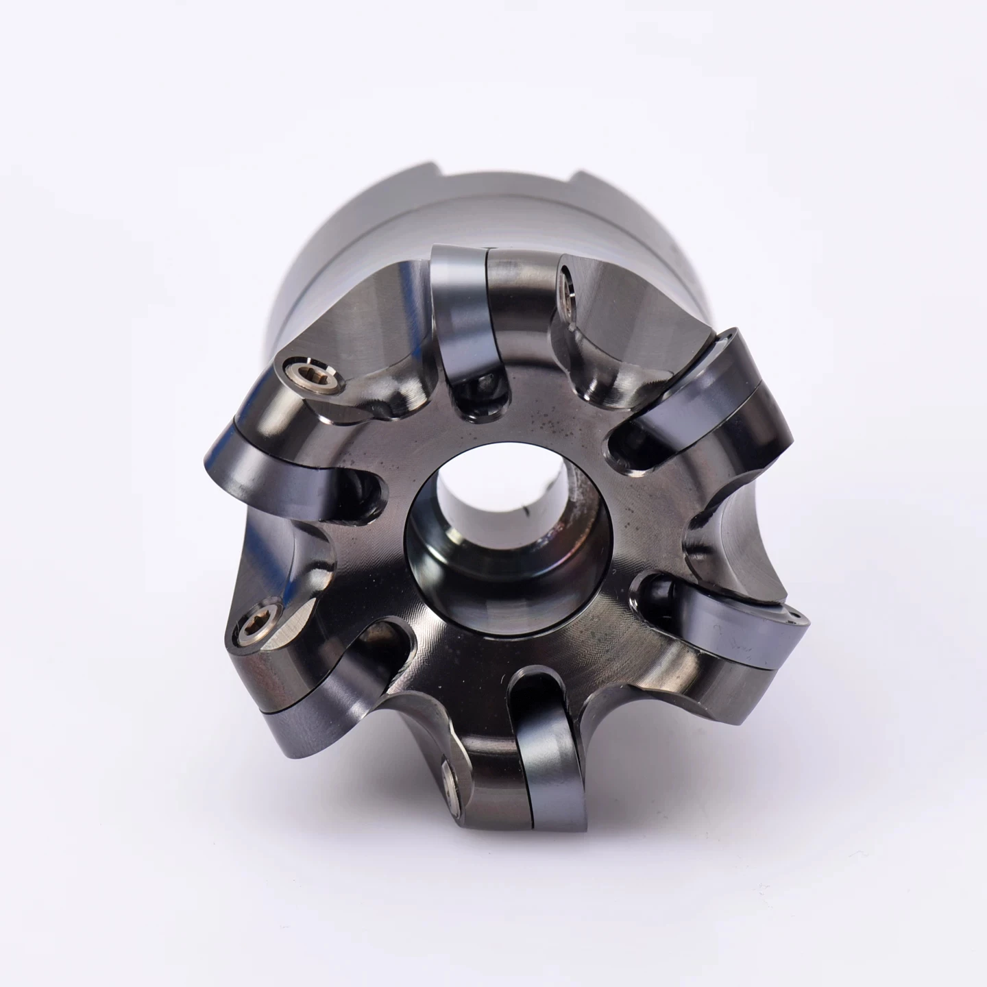 CNC Self-Rotating Insert Face Mill SPIN-D50-22-6Z, 6 Flute D50 Hole 22 Milling Tool for Nickel-Based High-Temperature Superalloy R6449 BS1001