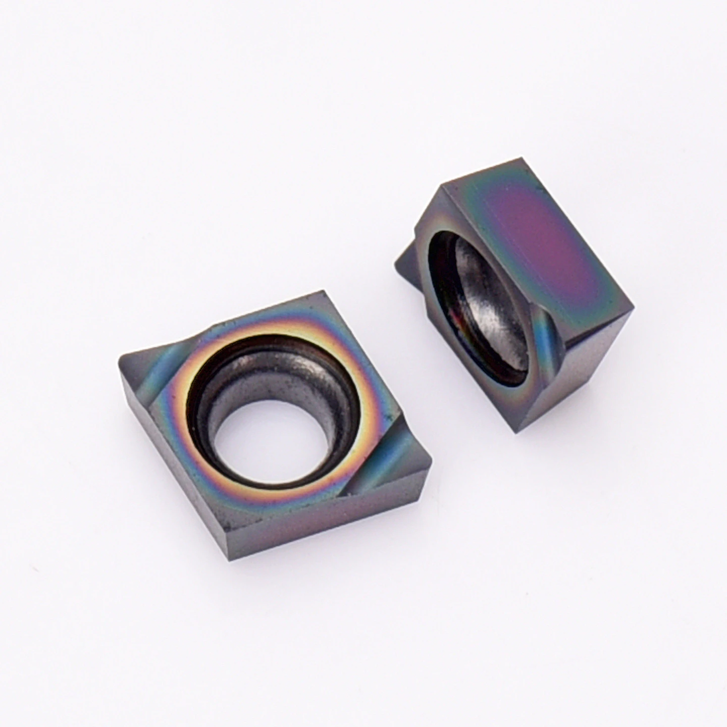 CNC Lathe Small Diamond Internal Hole Finishing Inserts CCGT040102 CCGT040104 Color Coated High Hardness Turning Tools