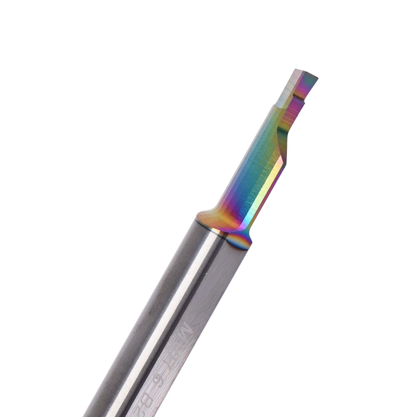 CNC Solid Tungsten Carbide Coated MVR Small Diameter Internal Boring Grooving Insert Tool Rainbow Coated for Aluminum Face Inner Grooving