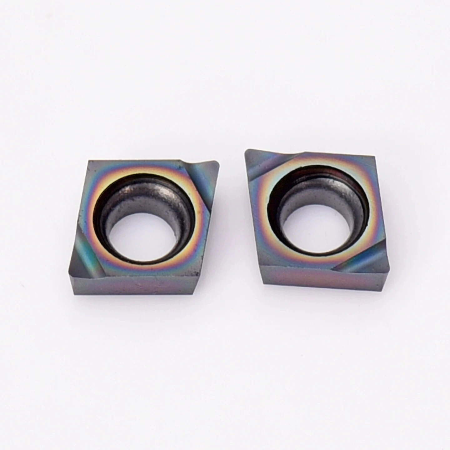CNC Lathe Small Diamond Internal Hole Finishing Inserts CCGT040102 CCGT040104 Color Coated High Hardness Turning Tools